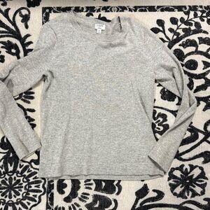 J Crew Heather Gray Wool Blend Sweater